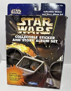 Set album adesivi e storie Star Wars da collezione - 1996 - mai aperto con scatola danneggiata - Foto 1 di 3