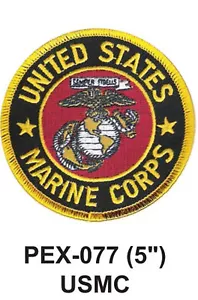 USMC bestickter extra großer Militäraufnäher OFFIZIELL LIZENZIERT (5") - Bild 1 von 1