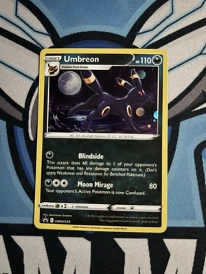 Umbreon SWSH129 Holo Sword And Shield Black Star Promo Pokemon Card - Image 1 of 2