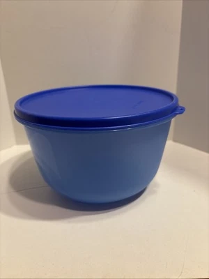 Tupperware Blue Prep/Storage Bowl With Lid – 2 Liter Capacity ￼ - Image 1 of 4