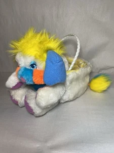 Cesta de Peluche Popples Rara Años 80 Retirada Colorida Corea Cesta de Pascua - Imagen 1 de 12