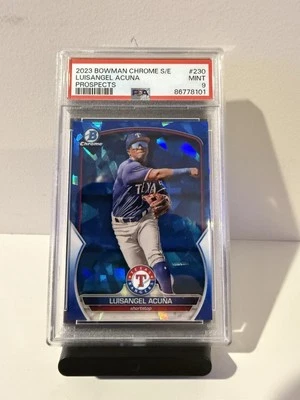 2023 Bowman Chrome Sapphire Luisangel Acuna #BCP-230 (RC)New York Mets Rookie  - Image 1 of 2