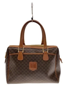Bolso de Mano CELINE Marrón Patrón Total Madacam Cuadrado Cuero Frotado Grietas y - Imagen 1 de 7