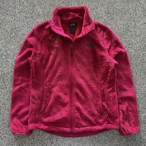The North Face Jacket Women's M Osito Fleece Full Zip Hot Pink Soft Fuzzy - Picture 1 of 6