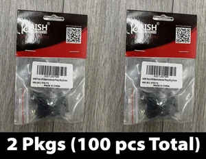 100pcs KAISH S158 Guitar Humbucker Pickup Ring Mounting Screws, Black - Picture 1 of 6