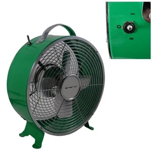 Tisch-Lüfter Ventilator 25 Watt 2 Geschwindigkeitsstufen Retro Gebläse grün - Bild 1 von 3