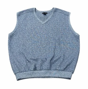 Vintage Nike Golf Herren Strick Pullover Weste meliert blau dick Größe XL - Bild 1 von 9