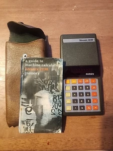 RARA calcolatrice elettronica portatile Litronix 2120 vintage con custodia non testata  - Foto 1 di 5