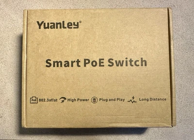 YuanLey 11 Port Ethernet Switch with 8 PoE+ 2 Port 1000Mbps, 1 SFP Port - Image 1 of 4