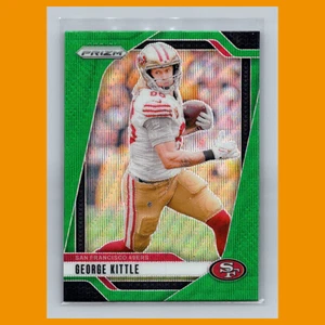 George Kittle #253 2024 Panini Prizm Prizms Green Wave San Francisco 49ers Card - Picture 1 of 3