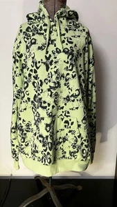 Gymshark Animal Print Lime Green Hoodie - Size Large - Picture 1 of 9