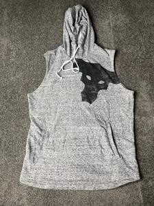 Sudadera con capucha Under Armour Project Rock gris medio sin mangas para hombre - Imagen 1 de 12