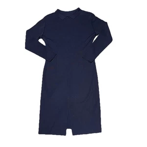 Abito maglione Comme Ca Du Mode donna M blu navy maglia misto lana classico da lavoro - Foto 1 di 12