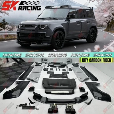 Kits de carrocería para Land Rover Defender 110 SECO fibra de carbono labio delantero trasero faldones laterales Foto 1 de 4