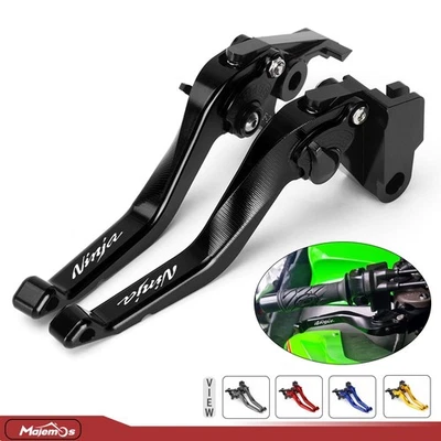 CNC Short Brake Clutch Levers For Kawasaki Ninja ZX14R 2018-2024 ZX-14R Handles - Imagem 1 de 4