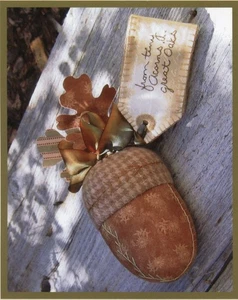 Eichel Nadelkissen und Vintage Etikett Nadeletui Schnittmuster Crabapple Hill 813 - Bild 1 von 3