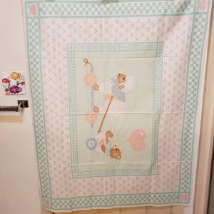 Red Calliope Pull Toy Parade by Charlene Gerrish Cheater Baby Quilt Fabric Panel - Picture 1 of 9