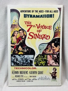 The 7th Voyage of Sinbad 1958 movie poster 16x24x1.5 Frame Adventure Fantasy - Picture 1 of 8