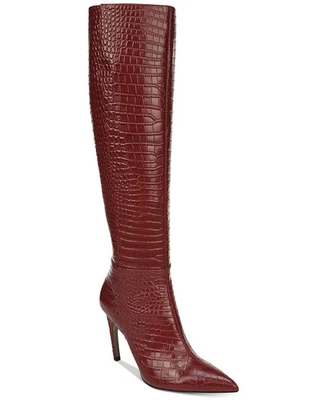 Botas altas Sam Edelman Fraya Croc en relieve talla 9,5 precio de venta sugerido por el fabricante 250 USD Foto 1 de 4