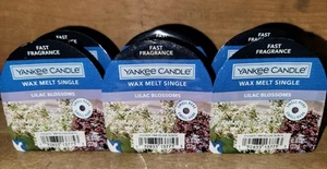 *LOT OF SIX(6)*Yankee Candle LILAC BLOSSOMS Melt Single 0.8 oz. ea  - Picture 1 of 3
