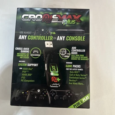NEW CronusMax Plus Cross Cover Gaming Adapter for PS4 PS3 Xbox One Xbox 360 - Image 1 of 3