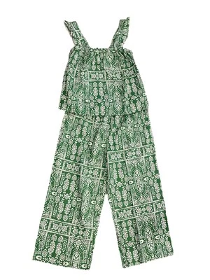 Conjunto de pijama feminino Loft Tank Capri tamanho M jardim verde geo NOVO - Imagem 1 de 4