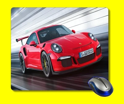 Alfombrilla de ratón roja para ordenador Porsche coche de carreras regalo p01 Foto 1 de 4