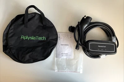 AplysiaTech Ev Charger (EVSE) SAE J1772/NACS in Bag LEVEL 2 with LEVEL 1 Adapter - Image 1 of 4