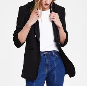 Anne Klein Damen Kompressionsjacke mit abnehmbarer Kapuze und Kerbkragen Größe S - Bild 1 von 3