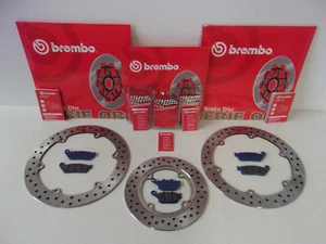 Brembo Bremsscheiben Bremse vorne + hinten + Bremsbeläge Honda CB CBR 650 F FA - Picture 1 of 1