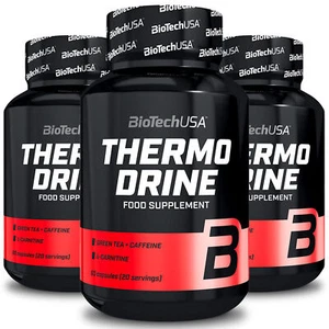 BIOTECH EE. UU. TERMO DRINE - Suplemento alimenticio termogénico - Píldoras de pérdida de peso y grasa - Imagen 1 de 14