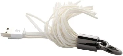 Micro USB Fast & Durable Charging Cable/Data Transfer - Tassels Style Key Chain - Image 1 of 4