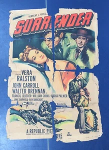 Surrender (1950) Authentic Movie Poster -26x39 B16-42-1 - Bild 1 von 8