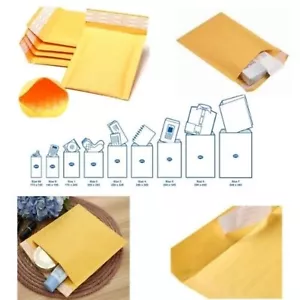 More details for jiffy gold padded envelopes bubble wrap postal bags lite mailing airkraft size