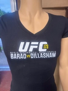 2015 UFC Women's Brand New Authentic Event T-Shirt 173 Barao vs Dillashaw Small - Picture 1 of 2