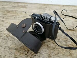 Vintage 1950's FERRANIA Ibis Primar 75 35 mm Film Camera with Original Case 