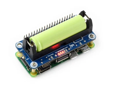 Waveshare Li-ion Battery HAT for Raspberry Pi 5V Output Quick Charge SW6106 Chip - Image 1 of 4