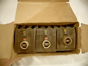 NEW 3 in the box 20A Square D Circuit Breaker QOb3 20VH Amp 3Pole #3 - Picture 1 of 5