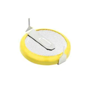 1 CR2032 SAVE BATTERY VERTICAL TABBED 3V BUTTON CELL 2 MOUNTING PINS TABS U1 - Picture 1 of 2