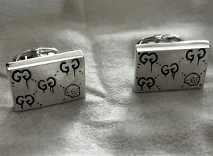 Gucci Manschettenknöpfe Sterlingsilber Ghost Neu im Karton - Bild 1 von 8