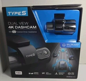 TYPE S T401 4K Dual View Dashcam mit KI-gestützter Fahrerassistenz - Open Box - Bild 1 von 5