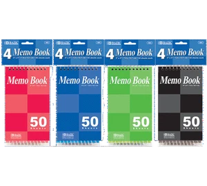 4er-Pack mit 50 Seiten 3"" x 5"" oben gebundene Spirale Memo Notizbuch Notfall Überleben Kit - Bild 1 von 1