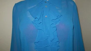 NEW NWOT TWIGGY LONDON SEE THROUGH SHEER SHIRT TOP DRESS SUIT BLOUSE pvt auction - Picture 1 of 1