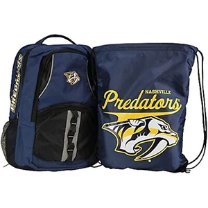 NHL Captain Backpack & Keeper Cinch Bag Bundle (Nashville Predators) - Picture 1 of 6