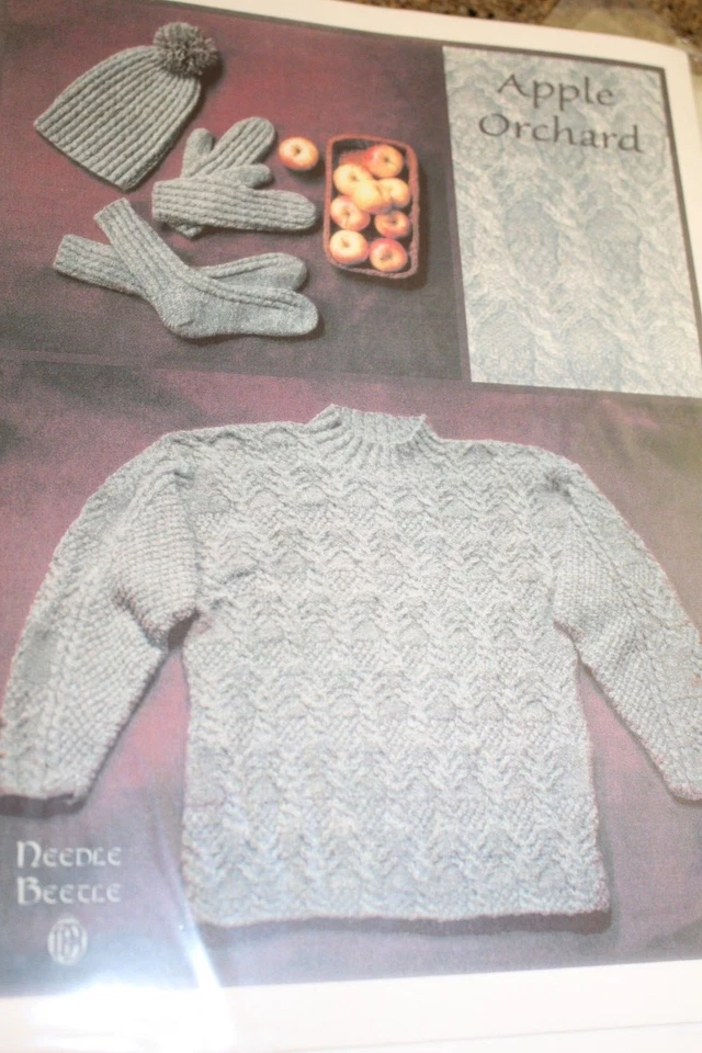Needle Beetle Knitting Pattern Apple Orchard Sweater 32-46 - Image 1 of 1