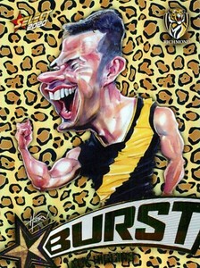 ✺New✺ 2020 RICHMOND TIGERS AFL Premiers Card JACK HIGGINS Teamcoach Starburst