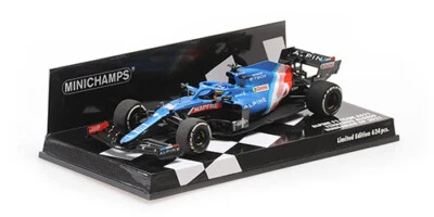 Minichamps Alpine - F. Alonso - 2021 Hungarian GP 1:43 Diecast F1 Car 417211214 - Image 1 of 3