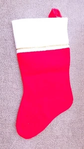 Vintage Weihnachtsstrumpf Filz mit Goldrand - Bild 1 von 5