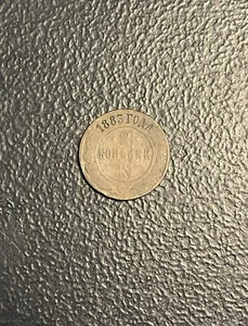 RUSSIA EMPIRE NIKOLAI II 1883 СПБ 2 KOPEKS, COPPER Token/Coin - Picture 1 of 2