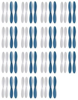 Hubsan X4 H107 Blue White Propeller Blades Props Propellers 15 Pack - Image 1 of 2